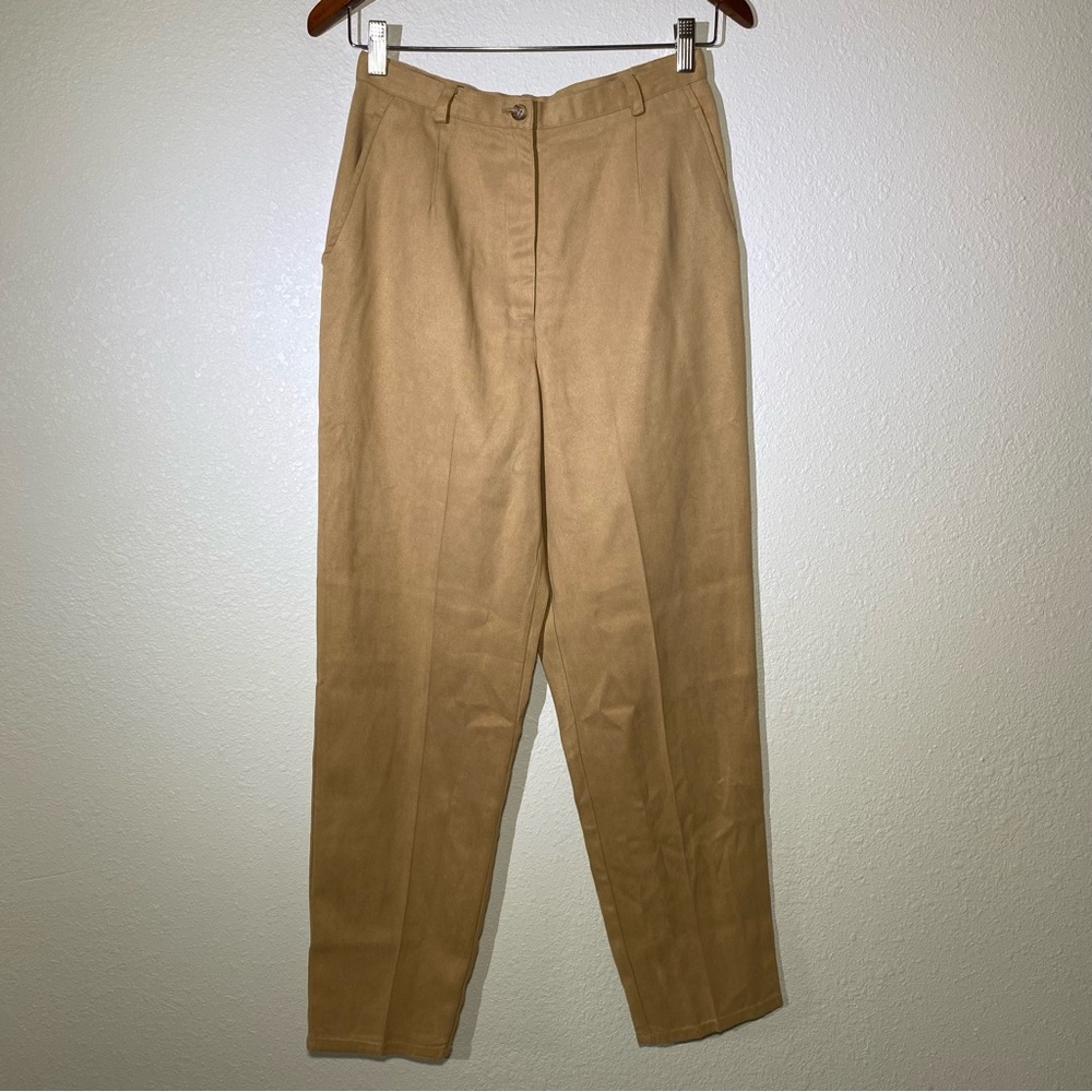 PENDLETON Pants Straight Leg High Waisted Work Casual Tan Beige Women’s 6 Petite
